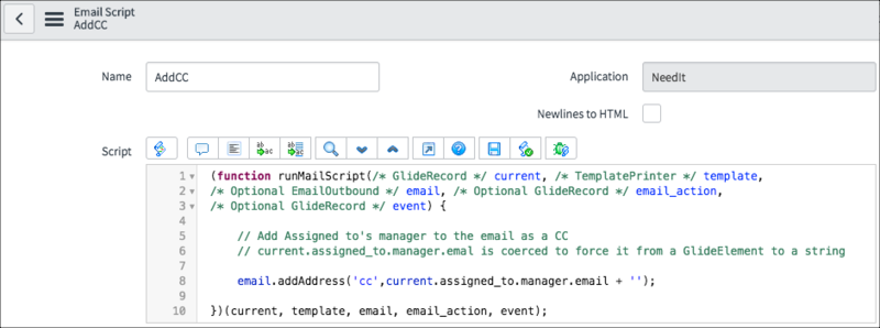 Sample script adds the Assigned to’s manager as a_ manager