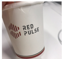 12190117RED PULSE12盎司1000只：四落阁楼 一次性定制纸杯、一次性广告纸杯设计图