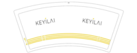 12191215 keyilai 7盎司2万个（500个一装 多个 地址）：小桃宝贝哒 一次性定制纸杯、一次性广告纸杯设计图