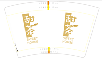 162001105甜茶16盎司1千个：小白杨ld 一次性定制纸杯、一次性广告纸杯设计图