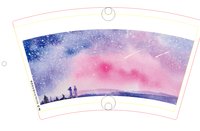 2020年11月20日市场杯星空版本一9.8高 一次性定制纸杯、一次性广告纸杯设计图