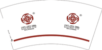 11210128 百老泉7盎司1千个：一小段10 一次性定制纸杯、一次性广告纸杯设计图