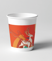 12210315 9盎司1千：xiaoyaotaobao11 一次性定制纸杯、一次性广告纸杯设计图