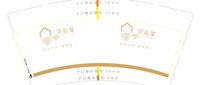 122105219盎司1千只：chenjing910828 一次性定制纸杯、一次性广告纸杯设计图