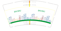 12210903DUDU 9盎司加厚1千个：嘟嘟家毛毛采购 一次性定制纸杯、一次性广告纸杯设计图