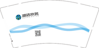 12210907 源洁水务9盎司特厚1千个：小玲玲391265 一次性定制纸杯、一次性广告纸杯设计图