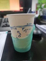 12210929 9盎司加厚 350克专版1千个：13980178545lj 一次性定制纸杯、一次性广告纸杯设计图