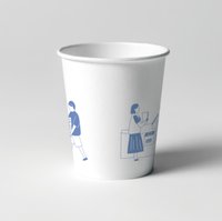 12211012 9盎司1千：梦想家llm 一次性定制纸杯、一次性广告纸杯设计图