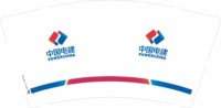 12220410中国电建9盎司2千个（发邮政）：rd万千糕饼 一次性定制纸杯、一次性广告纸杯设计图