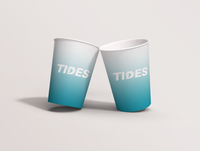 14230307 TIDES 9盎司加厚1000个 ：diyeah 一次性定制纸杯、一次性广告纸杯设计图