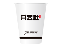 12230831 井云社9盎司加厚1千个：大扎阿姨moe 一次性定制纸杯、一次性广告纸杯设计图