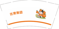 17230826优果集团9盎司1000个：230826-148583290303988 一次性定制纸杯、一次性广告纸杯设计图