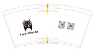 12231120tow-world9盎司350克专版2千个：zixiacaiyin 一次性定制纸杯、一次性广告纸杯设计图