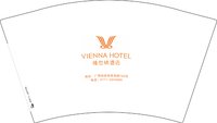 12240425 维也纳酒店 12盎司加厚1千：hcj278576755（含1千黑高盖） 一次性定制纸杯、一次性广告纸杯设计图