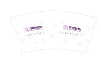 12240506 （改）學信教育9盎司：沙之偶遇 一次性定制纸杯、一次性广告纸杯设计图