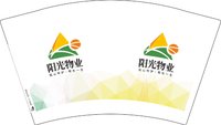12241206阳光物业12盎司1千（黑高盖）：minqin201993 一次性定制纸杯、一次性广告纸杯设计图