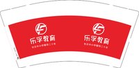 12241203乐孚教育9盎司1千个：小鱼儿lebron 一次性定制纸杯、一次性广告纸杯设计图