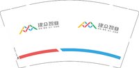 12241121建众智业 9盎司1000个：tb066964_2012 一次性定制纸杯、一次性广告纸杯设计图