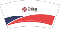12241203 贝客多9盎司加厚1千：ruoxue324 一次性定制纸杯、一次性广告纸杯设计图