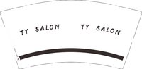 3141207 TY SALON 9盎司1000个（1000个白高盖）：241207-619865710091669 一次性定制纸杯、一次性广告纸杯设计图