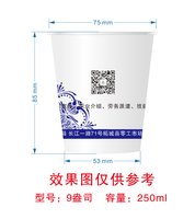 12241129柘城县零工市场9盎司加厚1千（收据112）：zhxx0912 一次性定制纸杯、一次性广告纸杯设计图