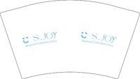 12241203Medical Cosmetic Clinic12盎司1000个（1000个白高盖）：小喜吃了马里奥 一次性定制纸杯、一次性广告纸杯设计图