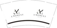 12241204 A MOMENT 9盎司加厚2000个：花心姐1997 一次性定制纸杯、一次性广告纸杯设计图