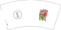 13241130 花图7盎司1千个：linfang冯 一次性定制纸杯、一次性广告纸杯设计图
