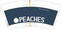 16241117 PEACHES9盎司加厚1千：水晶0623 一次性定制纸杯、一次性广告纸杯设计图