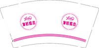 12241206仙姑婚恋9盎司1千：蓝蝴蝶蓝晶 一次性定制纸杯、一次性广告纸杯设计图