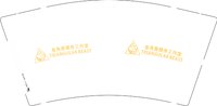 12241121 （再改）叁角兽健身工作室 9盎司加厚1千个：gentlelightning 一次性定制纸杯、一次性广告纸杯设计图