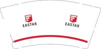 12241205eastar 9盎司1000个：一曲美人赋 一次性定制纸杯、一次性广告纸杯设计图
