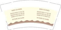 （金箔）13241112MBS GUINÉE9盎司专版1千个：陈秀梅_1982 一次性定制纸杯、一次性广告纸杯设计图