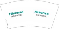 12241201海信激光电视 9盎司加厚1000个：装修选货 一次性定制纸杯、一次性广告纸杯设计图