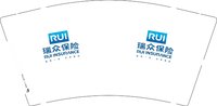 12241128瑞众保险 9盎司加厚1000个：安静天空98 一次性定制纸杯、一次性广告纸杯设计图