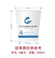 11241126长江中下游医保先行合作城市9盎司1千个加急：路米菠萝 一次性定制纸杯、一次性广告纸杯设计图