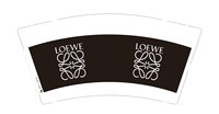 12241127LOEWE黑色9盎司1千个：君言长歌怀采薇 一次性定制纸杯、一次性广告纸杯设计图