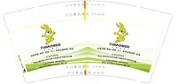 12241225 （500一箱）TUBAO兔宝宝9盎司5万350克专版：踩踩踩13738955956 一次性定制纸杯、一次性广告纸杯设计图