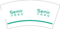 3140105 泸西森马 7盎司1000个：250105-543802017411683 一次性定制纸杯、一次性广告纸杯设计图