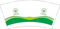 12250105彼得兔乐园 9盎司加厚1000个：仙竹神韵（微信 一次性定制纸杯、一次性广告纸杯设计图