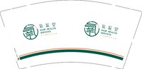 12241212氧发堂 9盎司加厚1000个：lxcsc1 一次性定制纸杯、一次性广告纸杯设计图