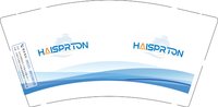 12250106HAISPRTO9盎司加厚1千：张帆的地盘 一次性定制纸杯、一次性广告纸杯设计图