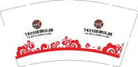 13241230 TK台球俱乐部9盎司5千个：tb287345812 一次性定制纸杯、一次性广告纸杯设计图