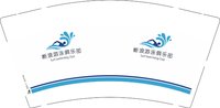 3141210 断浪游泳健身俱乐部 9盎司1000个：241211-656419069473482 一次性定制纸杯、一次性广告纸杯设计图