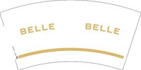 12241225 BELLE7盎司2千：peikefantb 一次性定制纸杯、一次性广告纸杯设计图