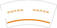 1324124老城外婆家7盎司1千个：abcd5284abcd5284abcd5284 一次性定制纸杯、一次性广告纸杯设计图