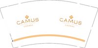 12241210camus 9盎司1千：情歌童谣与湖面 一次性定制纸杯、一次性广告纸杯设计图