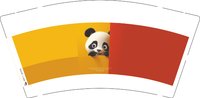 12241202杭小曲（熊猫头）9盎司1千个：米奇甜心屋66 一次性定制纸杯、一次性广告纸杯设计图