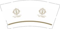 12250103乐嘉听澜酒店9盎司1千：周孜涵周梓鑫 一次性定制纸杯、一次性广告纸杯设计图
