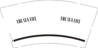 12241225THE SEA LIFE9盎司1千个加急：嘿我是小妖怪 一次性定制纸杯、一次性广告纸杯设计图